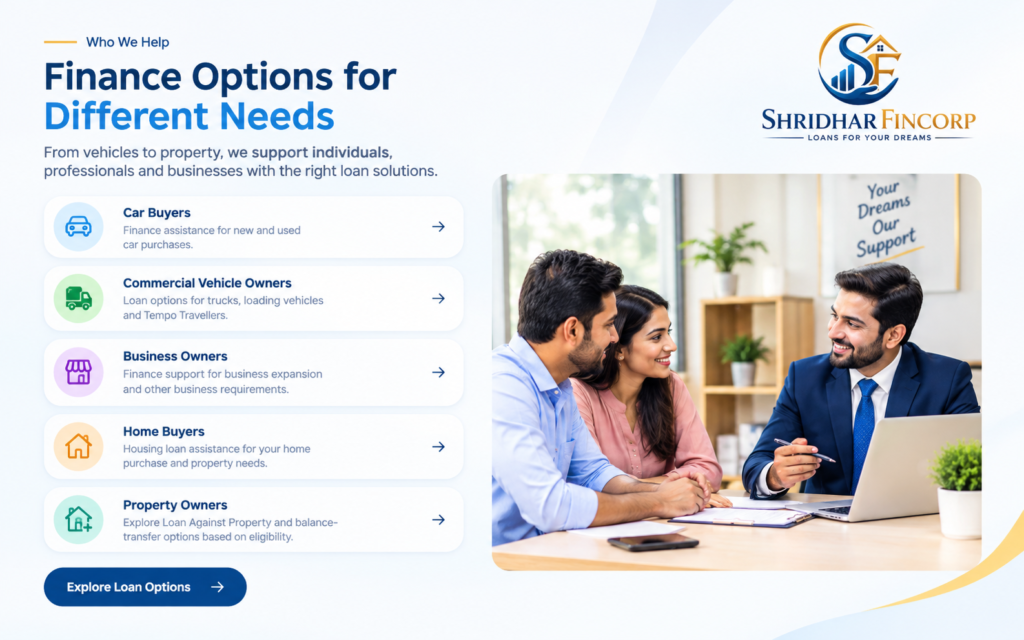 Finance Options for Different Needs